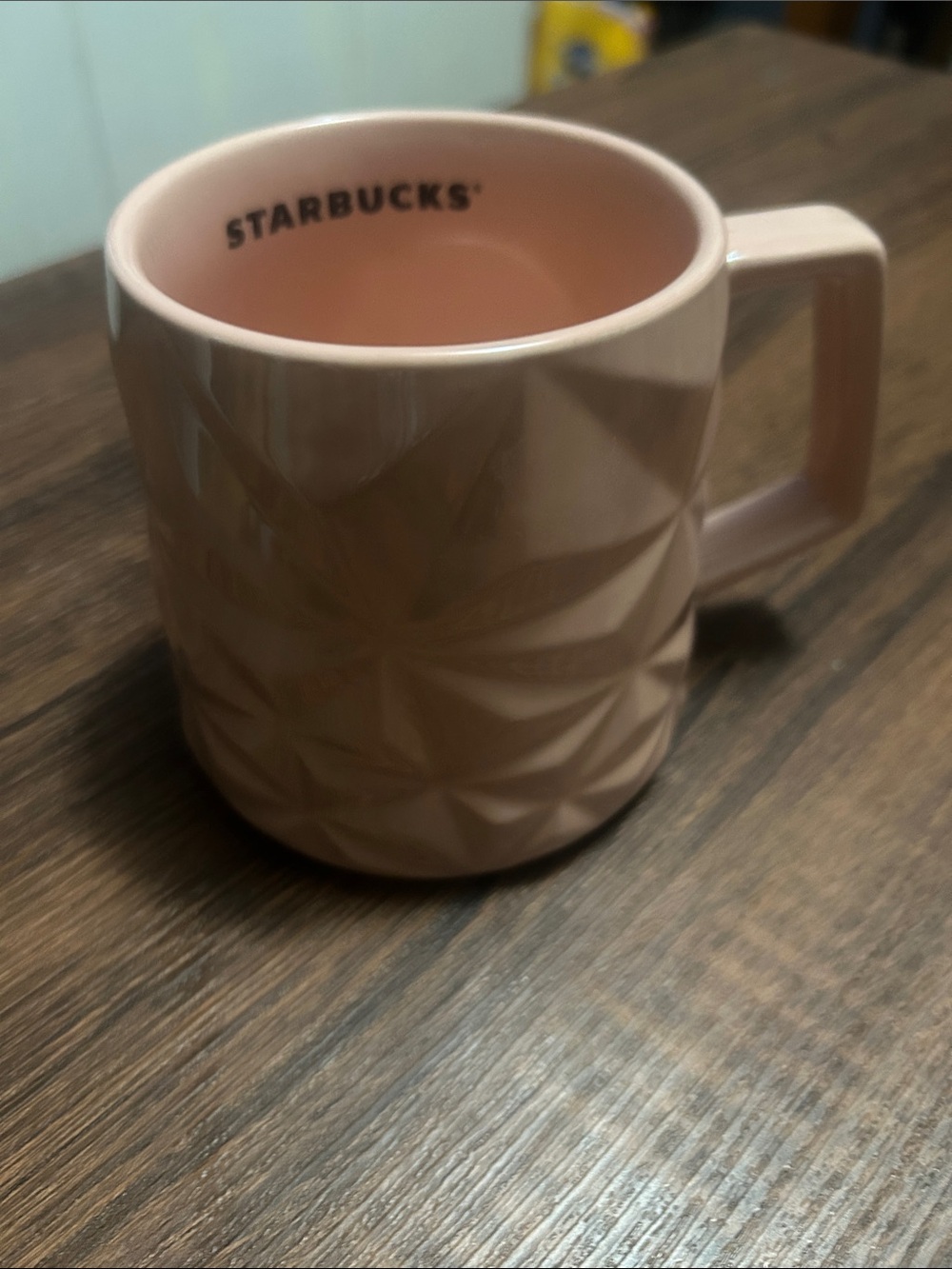 Starbucks Holiday 2023 Blush Pink Geometric Ceramic Mug